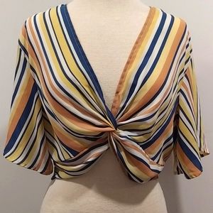 Striped Crop top